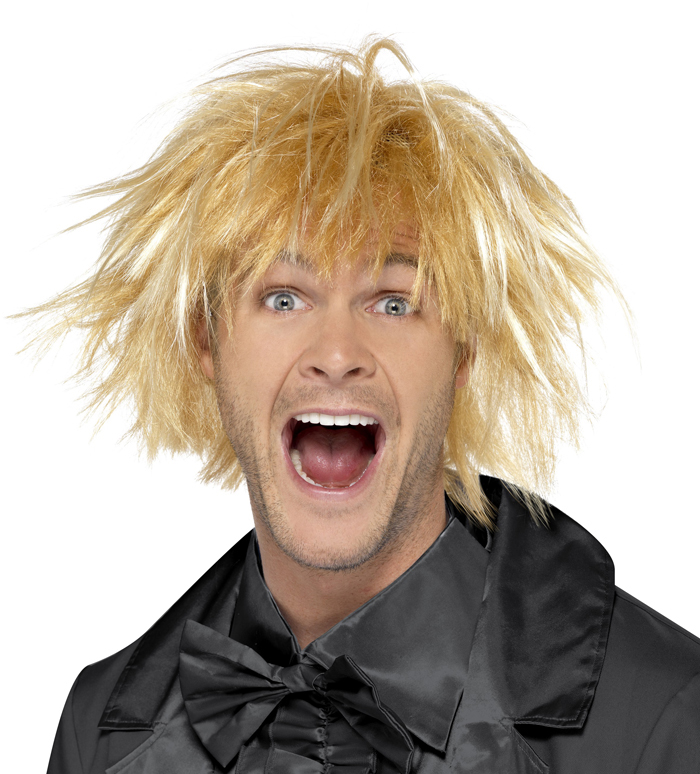 Messy Blonde Surfer Wig Mens Fancy Dress Hawaiian Tropical Beach