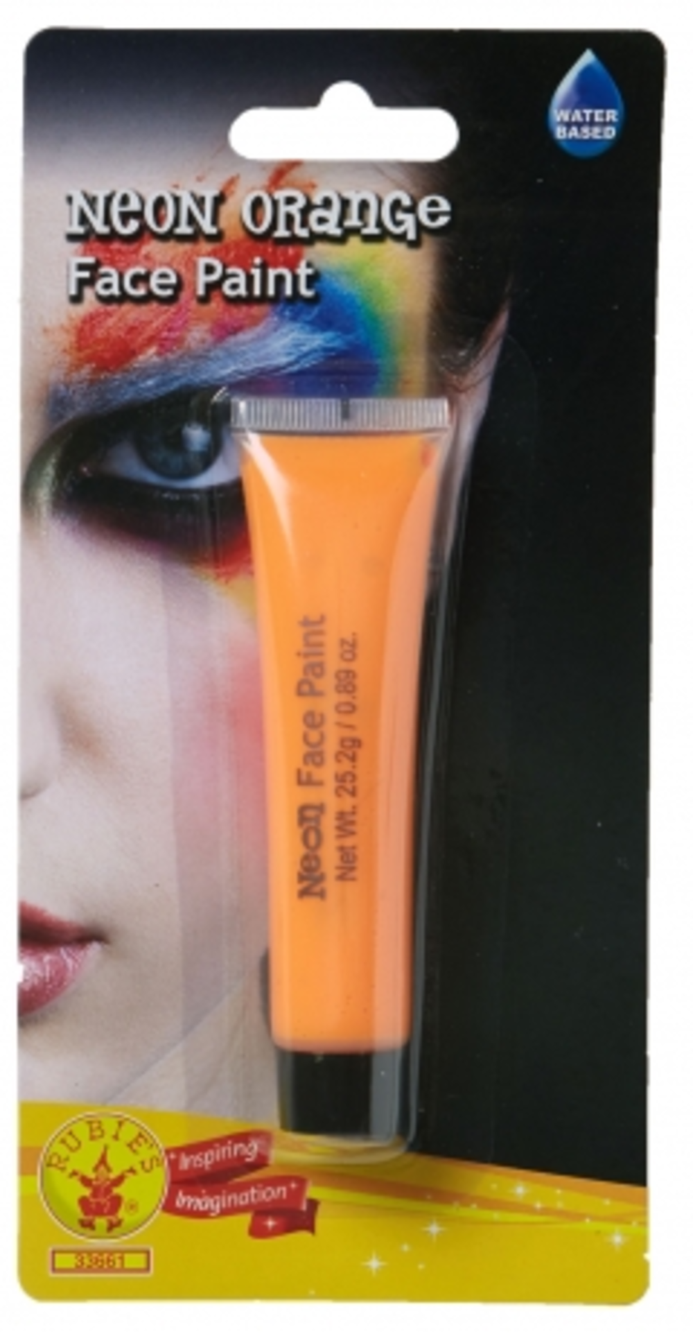 Neon Orange Face Paint Halloween Make Up & Accessories Mega Fancy Dress