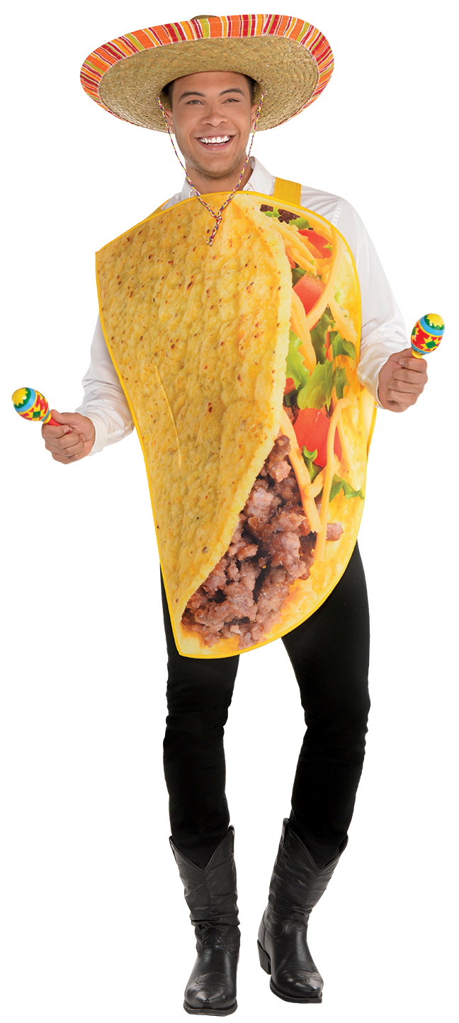Taco Mens Fancy Dress Mexican Tortilla Food Funny Novelty Adults Costume Outfit eBay