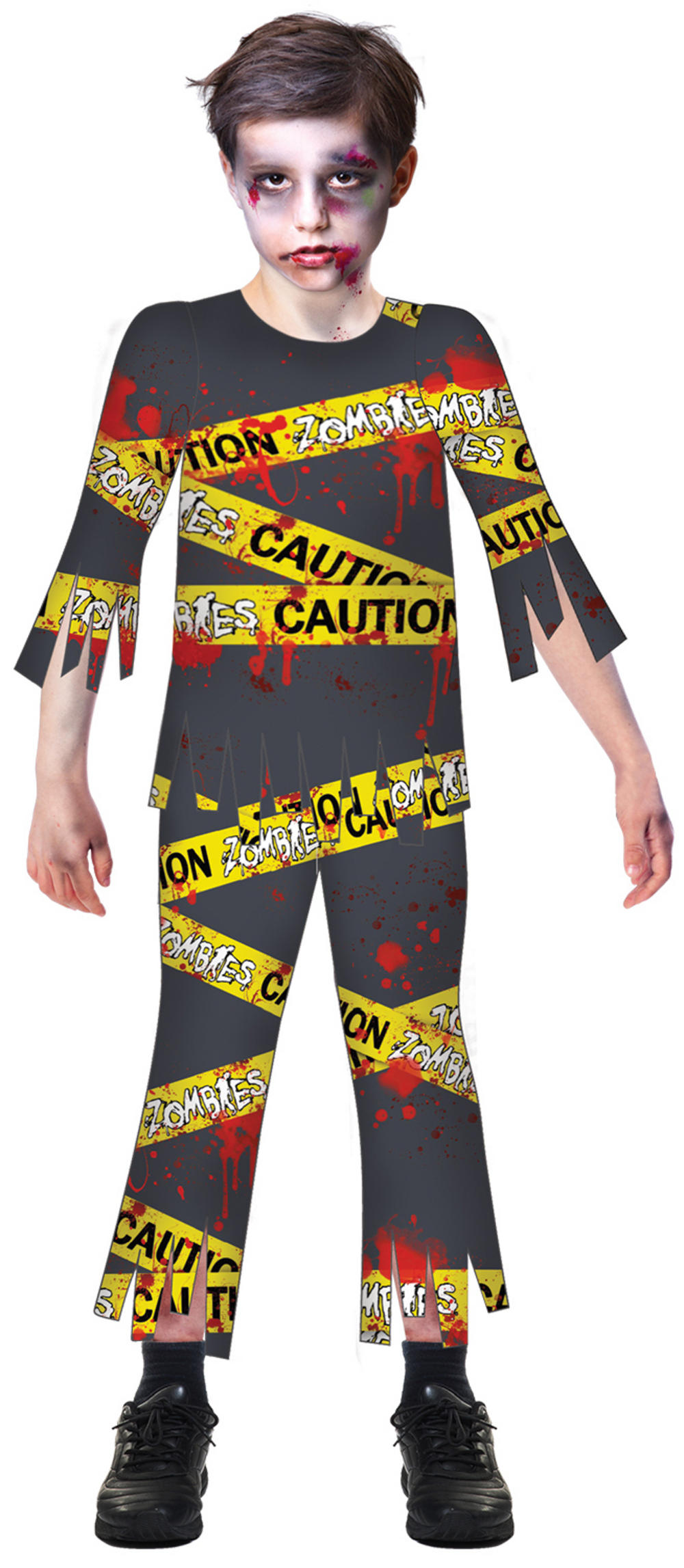 Caution Zombie Boys Costume All Boy's Halloween Costumes Mega Fancy