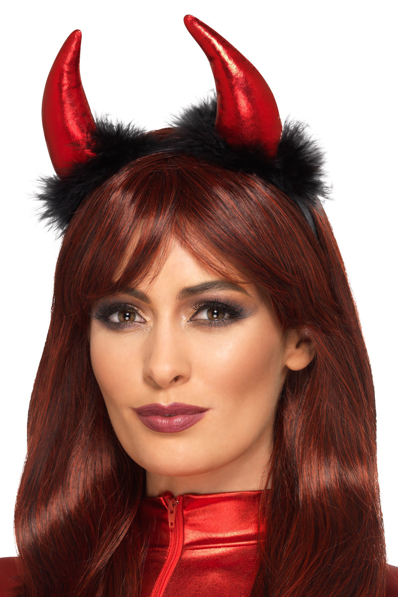 Metallic Devil Horn Headband Halloween Accessories Mega Fancy Dress