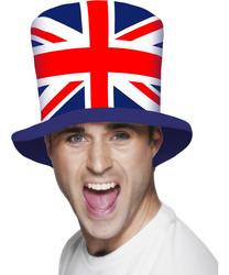 Union Jack Flag Top Hat Fancy Dress 