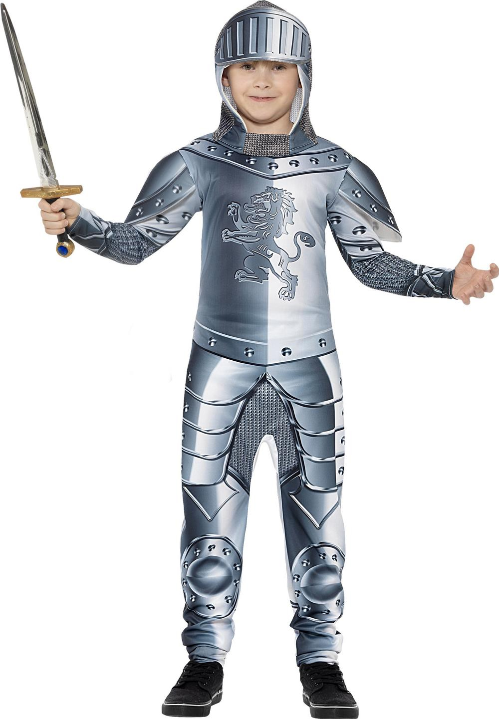 Knight Boys Fancy Dress Medieval Tudor Amour Kids World Book Day Childs Costume