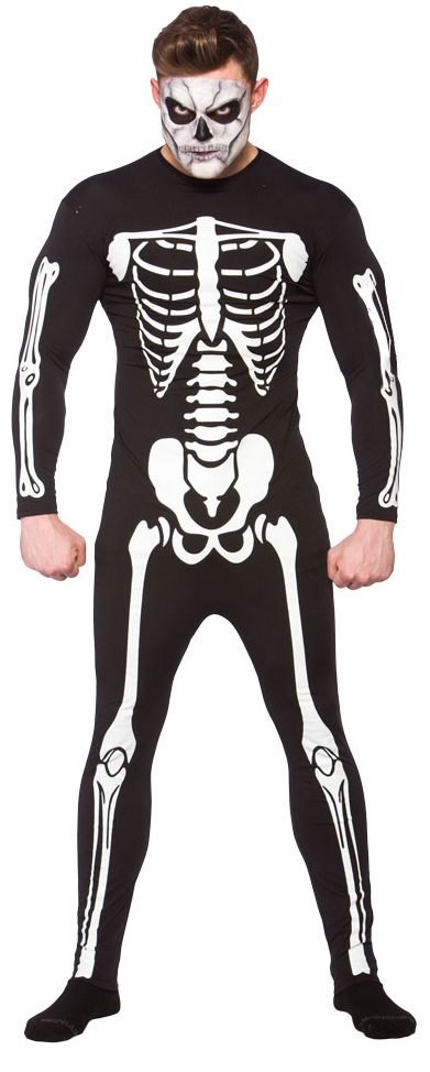 skeleton jumpsuit mens