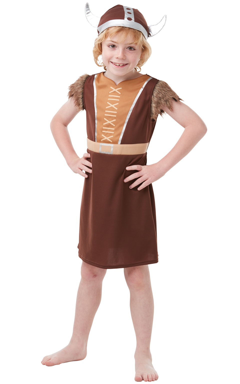 GIRLS VIKING FANCY DRESS COSTUME WARRIOR SAXON HISTORICAL KIDS OUTFSIZE L