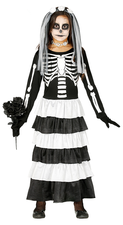 Child Skeleton Girlfriend Costume | Kids Halloween Costumes | Mega ...