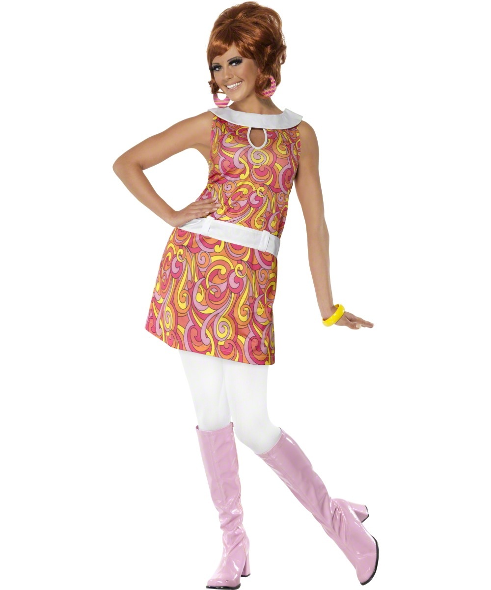 60s Psychedelic Mod Girl Costume | All Ladies Costumes | Mega Fancy Dress