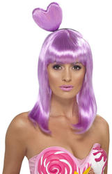 Candy Queen Heart Wig California Girl Fancy Dress Costume Katy Perry Pop Star Ac