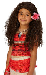 Moana Wig Kids Fancy Dress Disney Princess Book Film Girls Costume Wig Accessory