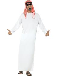 Sheikh Mens Fancy Dress Sultan Arabian Nights Book Day Adults Costume Outfit New