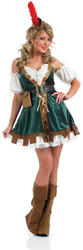 Sexy Robin Hood Ladies Fancy Dress Medieval Fairy Tale Adults Book Day Costume