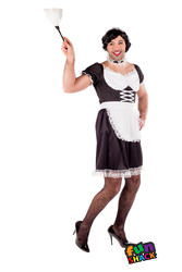 Novelty Sexy French Maid Mens Fancy Dress Stag Party Night Funny Adults Costume