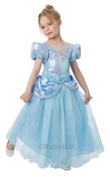 Disney Premium Cinderella Girls Fancy Dress Princess Kids Childs Deluxe Costume
