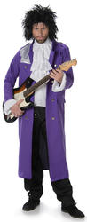 Prince Mens Fancy Dress  Pop Icon Celebrity Idol 80s Purple Rain Adults Costume