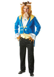 Beast Mens Fancy Dress Disney Beauty & The Beast Fairy Tale Costume Adult Outfit