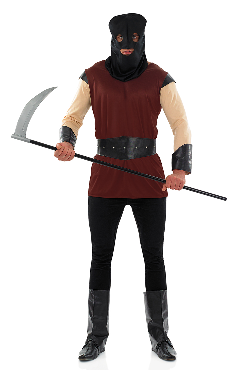 Executioner Mens Fancy Dress Halloween Dungeon Master Medieval Adult Costume  New | All Men's Costumes | Budget Fever