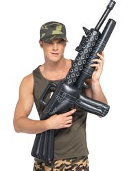 Inflatable Military Machine Toy Gun Fancy Dress Army Military Costume Accessory
