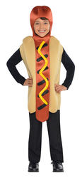 Hot Dog Jumpsuit Kids Fancy Dress American Food Fun Boys Girls Childrens Costume