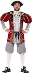 Henry VIII 8th  Deluxe Mens Fancy Dress Book Day Adult Monarch Royal Costume New