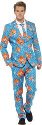 Deluxe Goldfish Stand Out Suit Mens Fancy Dress Novelty Adults Costume Outfit