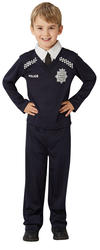 Police Officer Kids Fancy Dress Cop PC Occupation Uniform Boys Girls Costume New