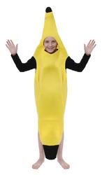 Child Banana Fancy Dress Suit Kids Hawaiian Fun Food Childrens Costume 4-12 Yrs