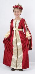 Tudor Regal Princess Girls Fancy Dress Medieval Kids Childrens Child Costume