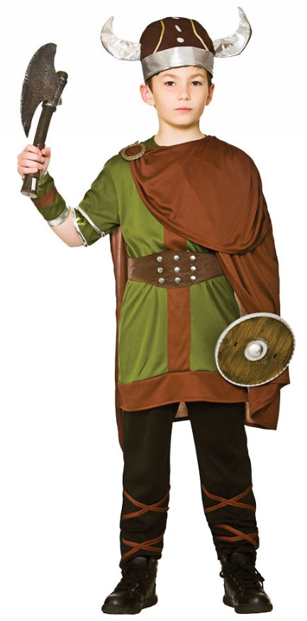 Viking Warrior Boys Fancy Dress Saxon Barbarian Historical Book Day Kids Costume
