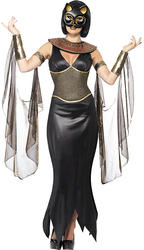 Bastet Cat Goddess Ladies Fancy Dress Ancient Egyptian Adults Halloween Costume