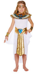 Egyptian Girls Fancy Dress Historical Ancient Queen Cleopatra Childs Kid Costume