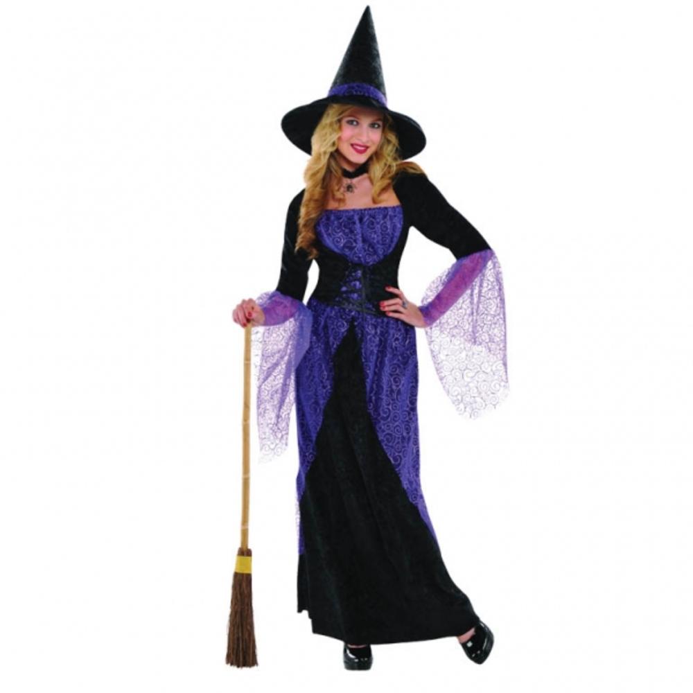 Womens Pretty Potion Witch Halloween Costume Fancy Dress Outfit Adult 