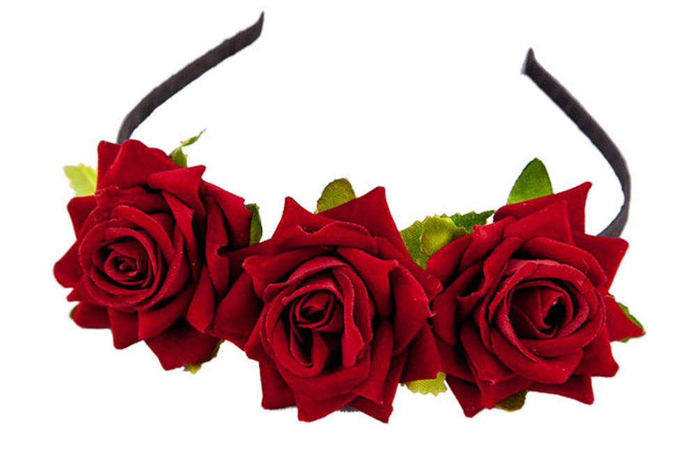 Deluxe Rose Headband | Hats & Head Attire | Mega Fancy Dress