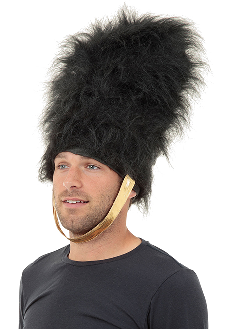 MILITARY SOLDIER ROYAL GUARD BEARSKIN HAT Mens Fancy Dress Costume Accessory