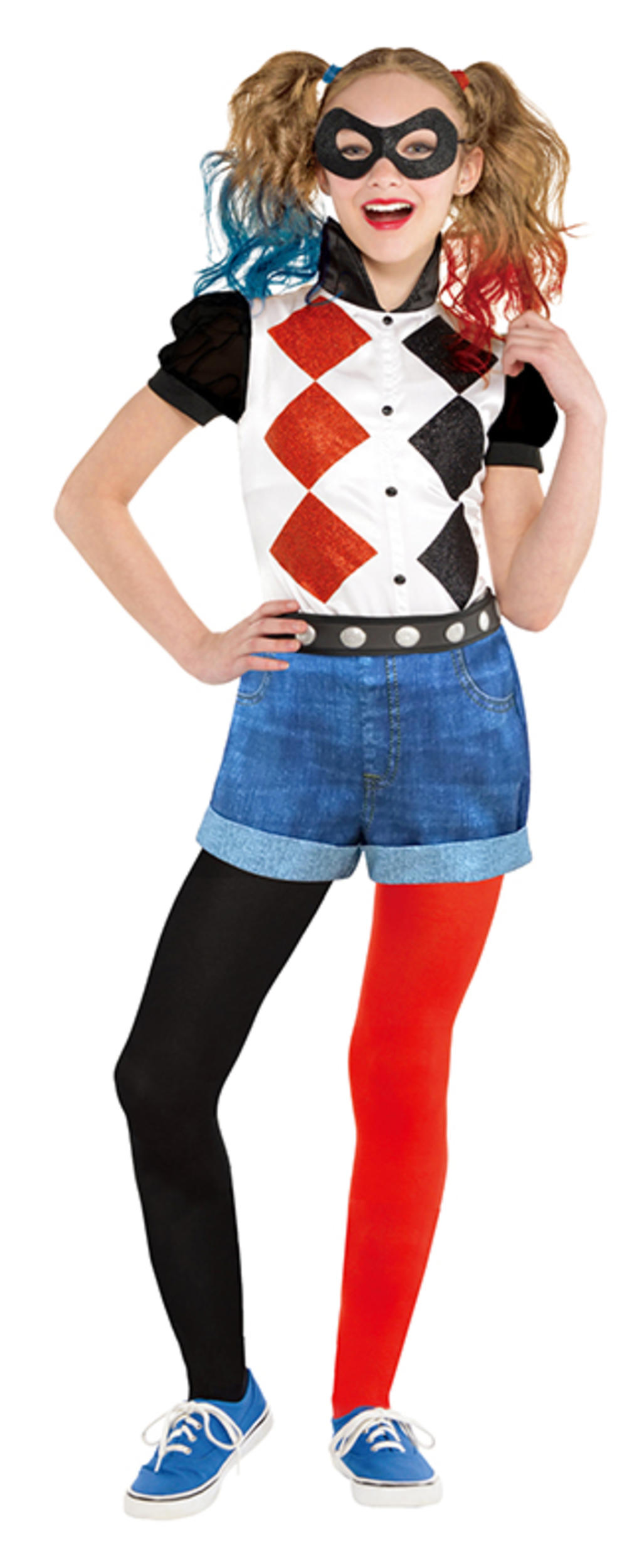 Classic Harley Quinn Girls Costume Girl's Costumes Mega Fancy Dress