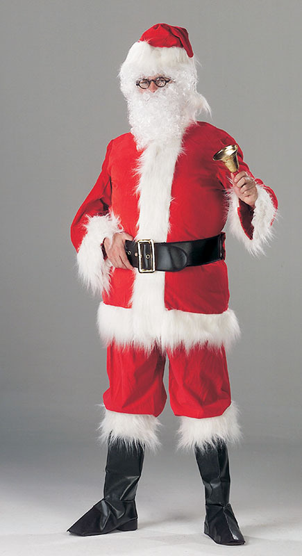 santa suit boot covers