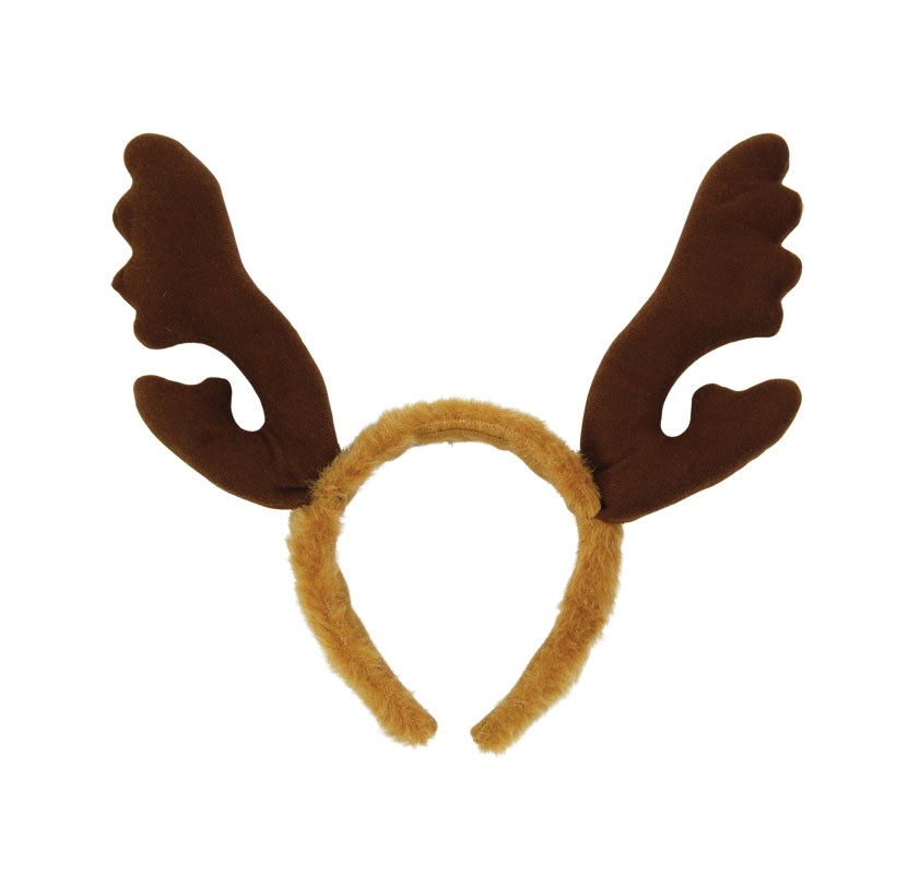 reindeer antlers with brown fur headband christmas reindeer antlers with brown fur headband christmas