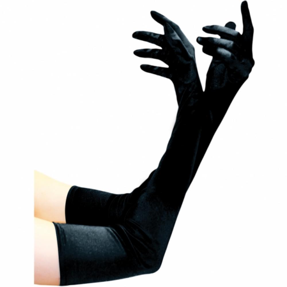 Black Satin Gloves Costume Halloween Make Black Satin Gloves Costume Halloween Make