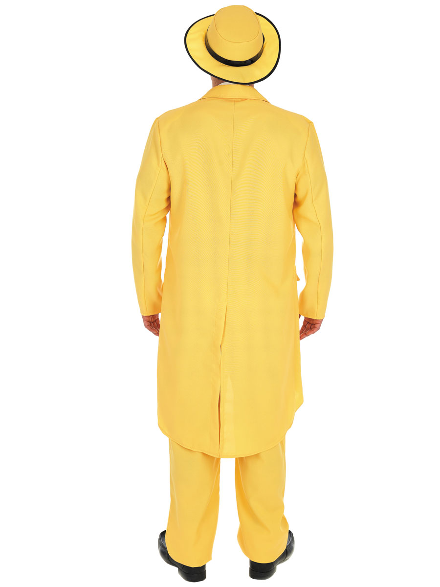 Men's Yellow Zoot Suit Fancy Dress Costume 20s and Gangster Costumes