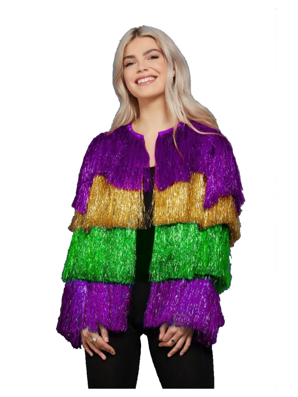 Fever Mardi Gras Tinsel Jacket | Fever Collection | Mega Fancy Dress