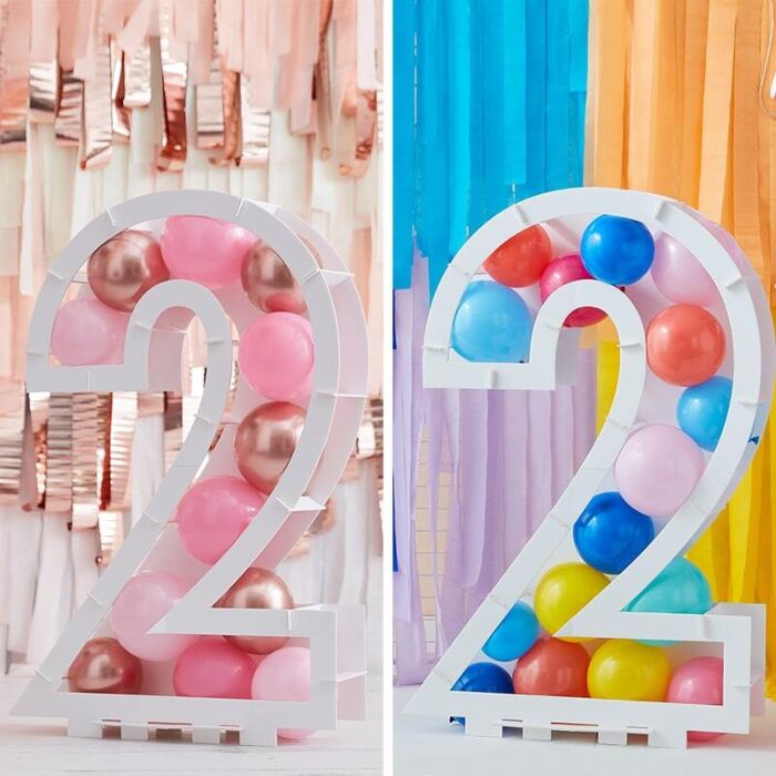 Ginger ray balloon mosaic number stands 0 9 number frame birthday party decor ebay
