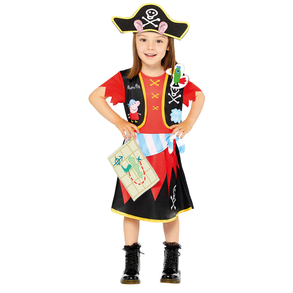 Peppa Pig Pirate Costume | Girl's World Book Day Fancy Dress Costumes ...