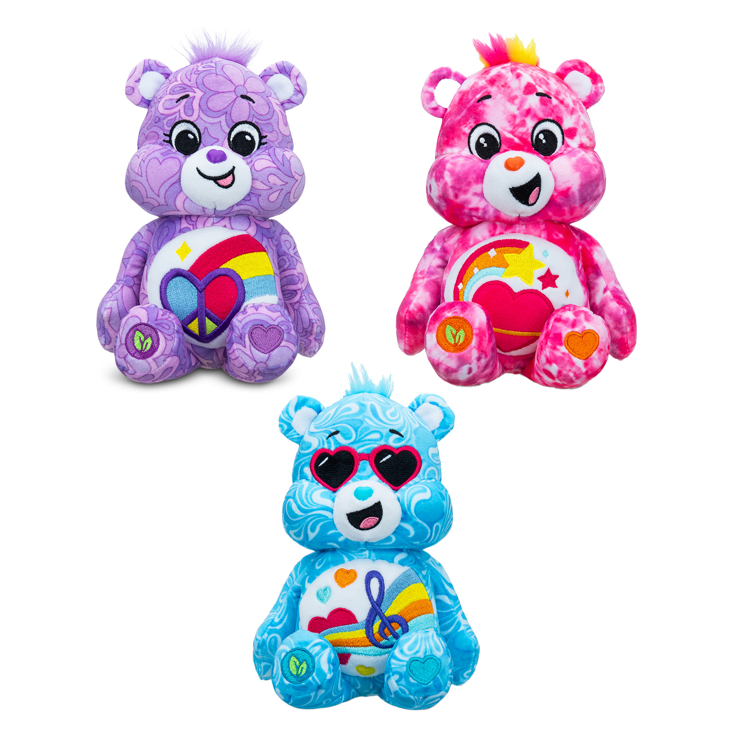 New 2024 Summer Care Bears 22cm Flower Bright Plush Kids