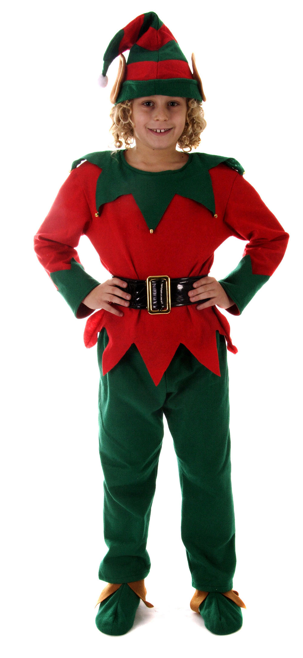 It's free shipping made easy Our kids' Christmas Elf Costume includes a gold Forum Novelties Deluxe Lil Ms. Santa's Helper Costume, Child Large. by Forum Novelties. $ $ 18 FREE Shipping on eligible orders. Only 9 left in stock - order soon. out of 5 stars Manufacturer recommended age: 8 - 10 Years.