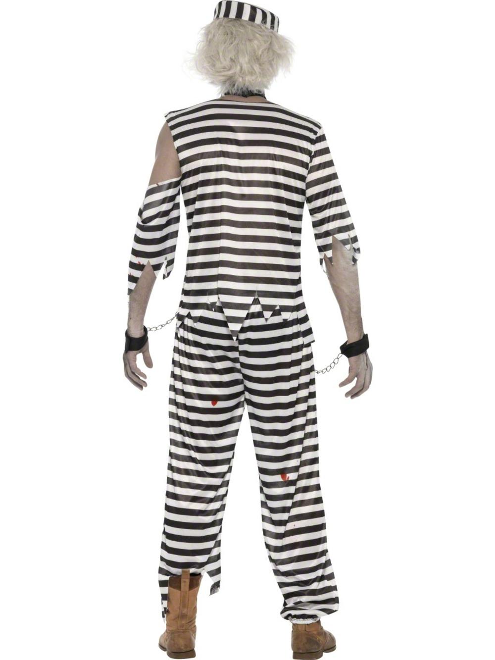 Zombie Convict Fancy Dress Costume All Men's Halloween Costumes