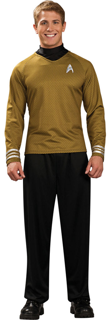 Captain Kirk Star Trek Gold Shirt Costume - fancydress.com
