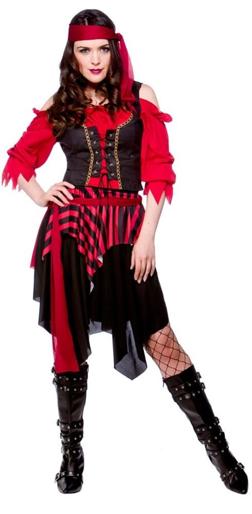 Shipwrecked Pirate Fancy Dress Costume | All Ladies Costumes | Mega ...