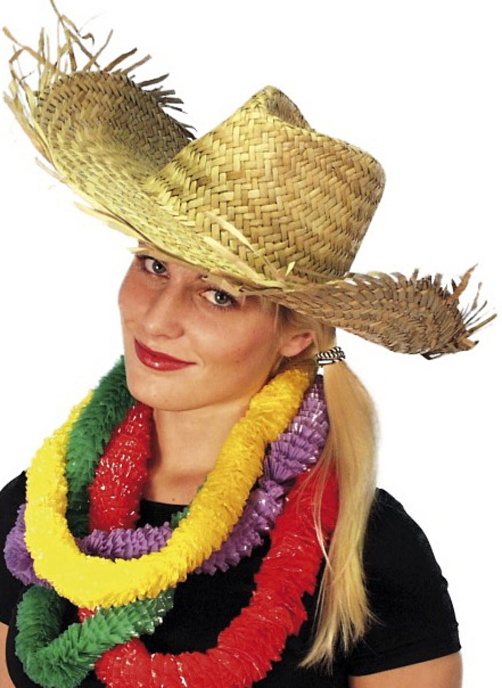 Beachcomber Hawaiian Straw Hat | Hawaiian Accessories | Mega Fancy Dress