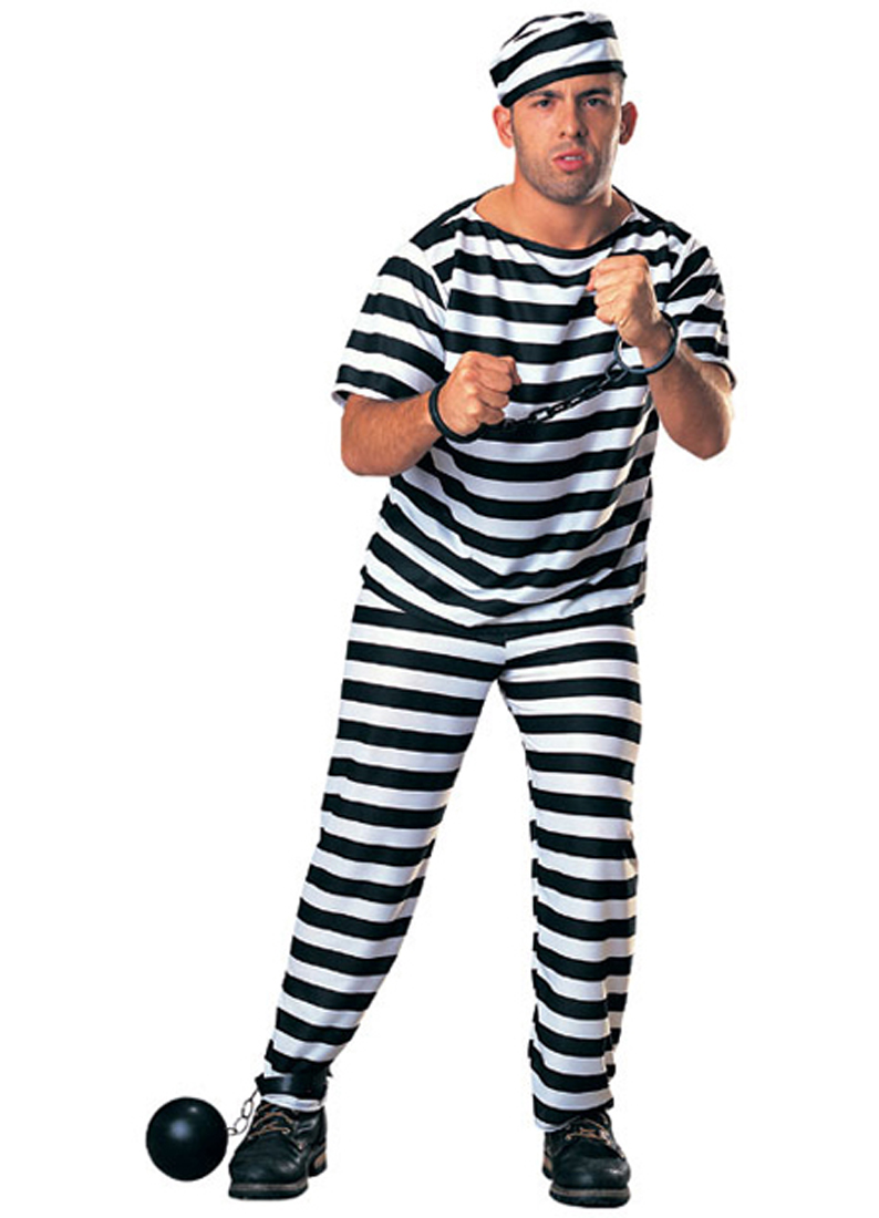Prisoner Man Costume Letter "C" Costume Ideas Mega Fancy Dress