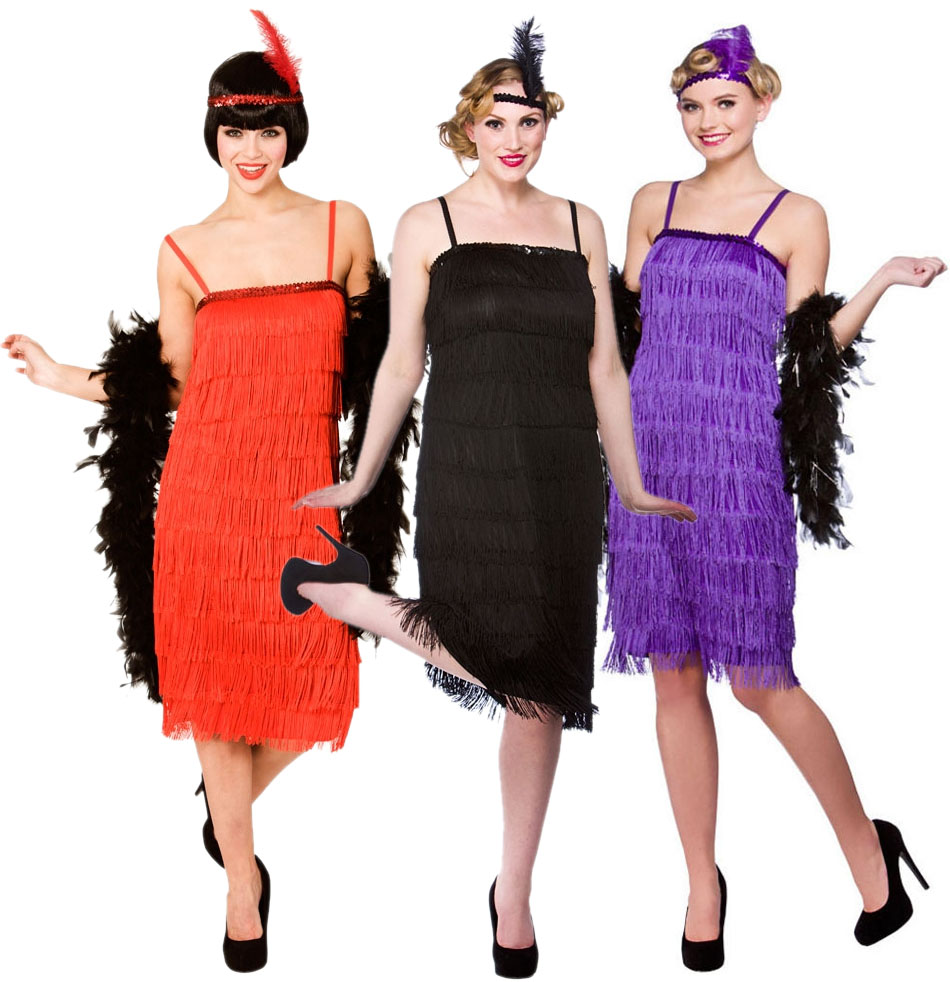 Jazzy Red Flapper Costume All Ladies Costumes Mega Fancy Dress