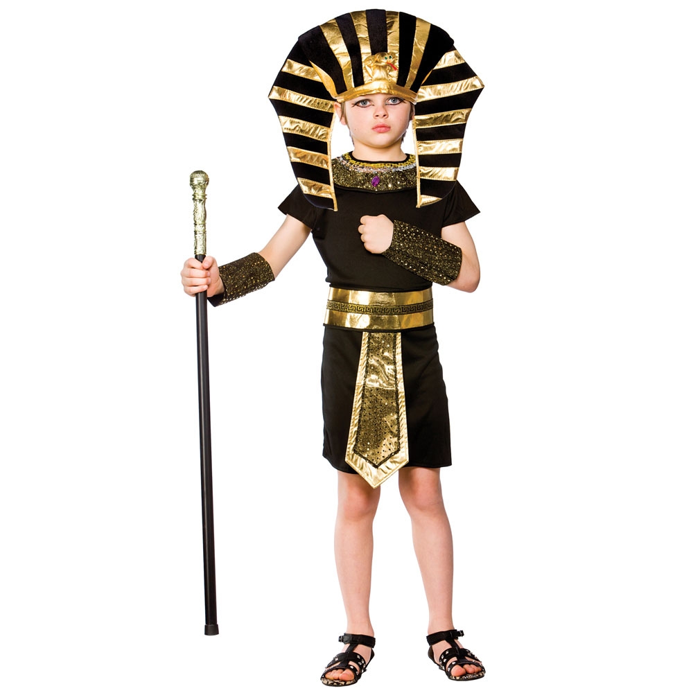 Egyptian Kids Costumes + Headpiece Cleopatra or Pharoah Egypt Childs
